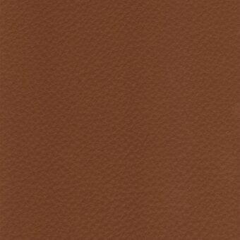 Leather tobacco r815 sample by MDF Italia, featuring a matte finish and repeating diamond texture in a uniform brown tone.